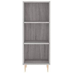 Avis vidaXL Buffet haut Sonoma gris 34,5x32,5x180 cm Bois d'ingénierie