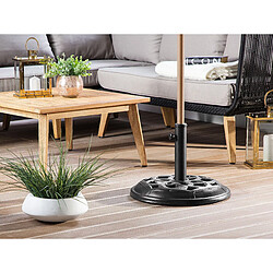 Beliani Socle de parasol CETO Noir Rond