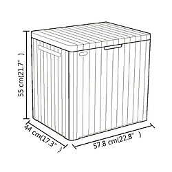 Keter Boîte de rangement de jardin City 113 L pas cher