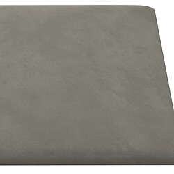 Acheter vidaXL Panneaux muraux 12 pcs Gris clair 30x30 cm Velours 1,08 m²