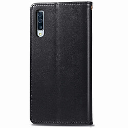 Avis Wewoo Housse Coque Pour Galaxy A90 5G rétro en cuir de couleur unie boucle de protection de téléphone portable étui avec cadre photo et fente carte et porte-monnaie et fonction de support Noir