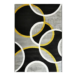 TheDecoFactory UNDERGOOD BUBBLES - Tapis motifs cercles gris 160x230