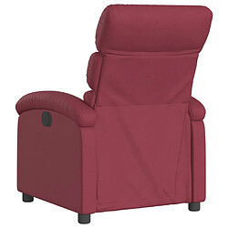 Acheter vidaXL Fauteuil inclinable Rouge bordeaux Tissu