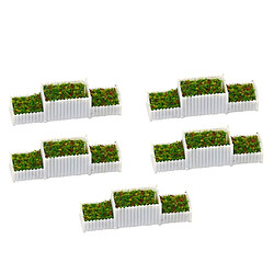 15pcs 1:150 parterres de Fleurs Miniatures pour décoration de Jardin pas cher