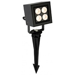 Luminaire Center Projecteur LED Spike, carré, graphite