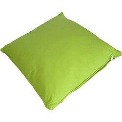 Avis Jardindeco Coussin carré pour dossier de canapé 60 cm anis.