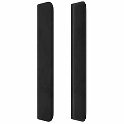 Avis Maison Chic Tête de lit moderne avec oreilles pour chambre - Décoration de lit Noir 83x16x118/128 cm Velours -MN68631