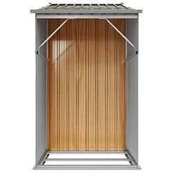 Avis Helloshop26 Abri de jardin cabane cabanon maison de stockage remise extérieur hangar outils robuste 277 x 93 x 179 cm acier galvanisé marron 02_0022286