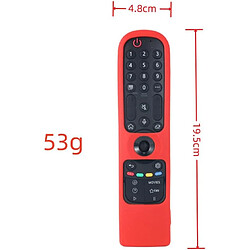 SANAG 2Pcs Coque Housse Telecommande Silicone Compatible Avec Lg Mr21Ga Mr21Gc Mr22Gn Mr22Ga Mr23Gn Oled Qned Smart Tv,Protection Coque Telecommande Pour Lg Magic Remote Control 2024(2Pcs Glow Green) pas cher