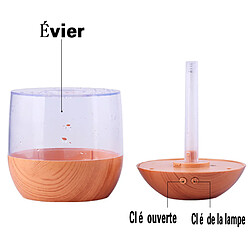 Avis Nw 1776 Humidificateur à grande capacité à grain de bois Creative avec fonction veilleuse à double bouton.