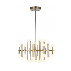 Luminaire Center Suspension moderne Giovanna Bronze, abat jour en verre