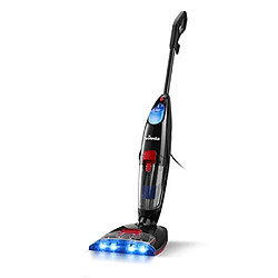 Acheter Vileda JetClean 163300 Aspirateur Laveur 3 en 1 400W 78dB 2 Réservoirs d'Eau Câble Electrique Rouleaux en Microfibres Bleu Rouge