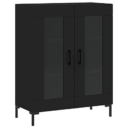 vidaXL Buffet noir 69,5x34x90 cm bois d'ingénierie