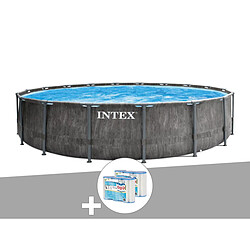 Kit piscine tubulaire Intex Baltik ronde 5,49 x 1,22 m + 6 cartouches de filtration