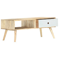 Maison Chic Table basse,Table Console Table d'appoint, Table pour salon 90x50x40 cm Bois de manguier massif -MN41207