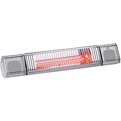 Semptec LED RGB HP Chauffage radiant intérieur/extérieur - 2000 W - LED RGB - Haut-parleur Bluetooth