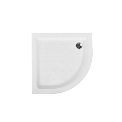 Beliani Bac de douche 90 x 90 x 7 cm Blanc SIUNA