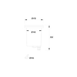 Leds C4 Encastré sol de jardin TIDIAN H232 1 Ampoule