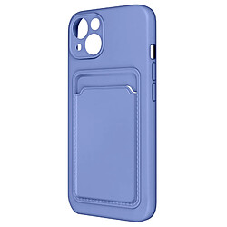 Coque iPhone 13 Silicone Souple Porte-carte Forcell Violet