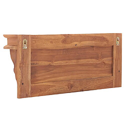 Avis vidaXL Porte-manteau mural 80x16,5x35 cm Bois de teck solide