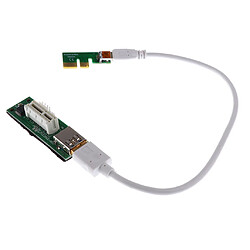 Acheter Mini PCI-E PCI Express Carte d'Extension 1X Riser Carte Puissance USB 30cm Extender Cable