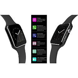 Avis Universal Noir Smartwatch Femme Homme Enfant Bracelet Sport Téléphone Portable Écran tactile Écran tactile Bluetooth Support 2G SIM TF Carte pour téléphone portable | Smartwatch