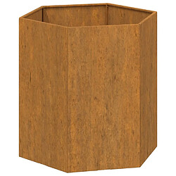 Maison Chic Jardinière,Bac à fleurs - pot de fleur Rouillé 40x40x45 cm Acier corten -GKD70018