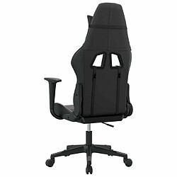 Maison Chic Chaise de jeu, Chaise gaming, Fauteuil gamer d'ordinateur,Chaise de Bureau Noir et gris Similicuir -GKD23966 pas cher