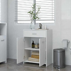 Avis Maison Chic Armoire de salle de bain,Meuble de rangement,Meuble haut Blanc 60x33x80 cm Aggloméré -GKD268184