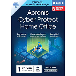 Acronis Cyber Protect Home Office Premium - 1 To - Licence 1 an - 1 PC/Mac + nombre illimité de terminaux mobiles - A télécharger