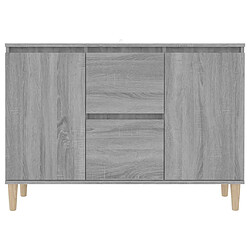 Avis vidaXL Buffet Sonoma gris 101x35x70 cm Bois d'ingénierie