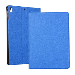 Wewoo Housse Étui Coque Etui de protection en TPU pour iPad 10.2 Voltage Craft Cloth avec support Bleu