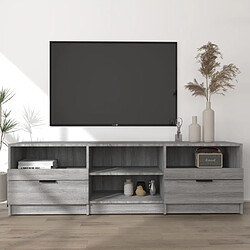 Maison Chic Meuble TV scandinave gris - Banc TV pour salon Sonoma 150x33,5x45 cm Bois d'ingénierie -MN19035