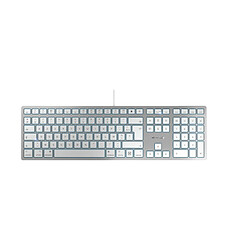 Avis Cherry KC 6000C FOR MAC Clav filaire USB-C blanc/argent