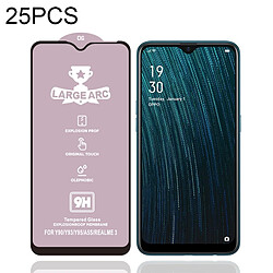 Wewoo Film de verre trempé Pour OPPO A5s 25 PCS 9H HD Grand Arc Haute Alumine Plein Écran