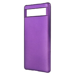 Coque en TPU anti-poussière, surface brillante, caoutchouté, violet pour votre Google Pixel 6a