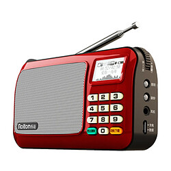 Universal Rolton W505 lecteur MP3 mini haut-parleur portable radio FM avec écran LCD support carte TF pour lire de la musique haute lampe de poche LED | radio FM | radio FM portable radio FM