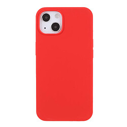 Coque en silicone solide, antichoc rouge pour votre Apple iPhone 13 6.1 pouces