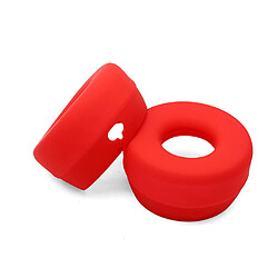 Avis 1 Paire Housse de protection casque en Silicone souple pour casque Beats Solo Pro Solo 4 Rouge