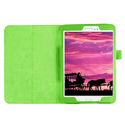 Acheter Wewoo Housse Étui vert pour Samsung Galaxy Tab S2 8.0 / T715 Litchi Texture Horizontal Flip couleur solide Smart Case en cuir avec deux pliage titulaire & Fonction veille / réveil