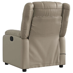 Avis vidaXL Fauteuil de massage inclinable Cappuccino Similicuir