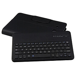 Acheter Wewoo Clavier QWERTY noir pour Samsung Galaxy Tab E 9.6 / T560 2 en 1 détachable Bluetooth Litchi Texture étui en cuir avec support