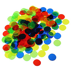 Acheter 500pcs jetons de jeu de bingo professionnels comptant les jetons de bingo en plastique multicolore