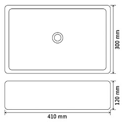 Acheter vidaXL Lavabo Céramique Blanc 41 x 30 x 12 cm