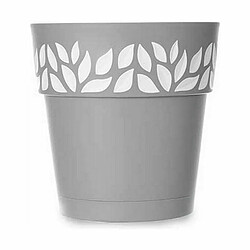 Avis Pot auto-arrosant Stefanplast Cloe Gris Plastique 29 x 29 x 29 cm (6 Unités)