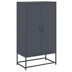 vidaXL Buffet haut anthracite 68,5x38,5x123,5 cm acier