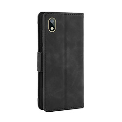 Acheter Wewoo Housse Coque Étui en cuir à motif peau de veau style portefeuille pour Huawei Y5 2019 / Honor 8Savec fente carte séparée noir