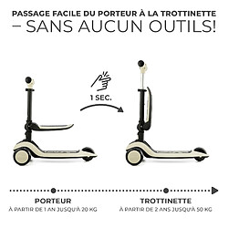 Acheter Kinderkraft HALLEY, Trottinette, Draisienne, Patinette, Scooter, Multifonctionnel, Moderne, Trois Roues, Reglable, LED Roues, Frein, 2 ans jusqu'a 50 kg, Blanc