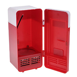 portable voiture mini frigo 5v chaleur et cool réfrigérateur usb led rouge clair