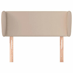 Avis Maison Chic Tête de lit scandinave avec oreilles,meuble de chambre Cappuccino 103x23x78/88 cm Similicuir -MN73720